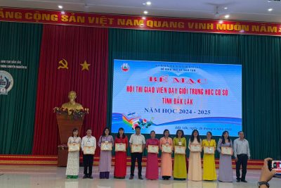 Tham gia hội thi giáo viên dạy giỏi cấp tỉnh năm học 2024-2025 đạt 1 giải khuyến khích